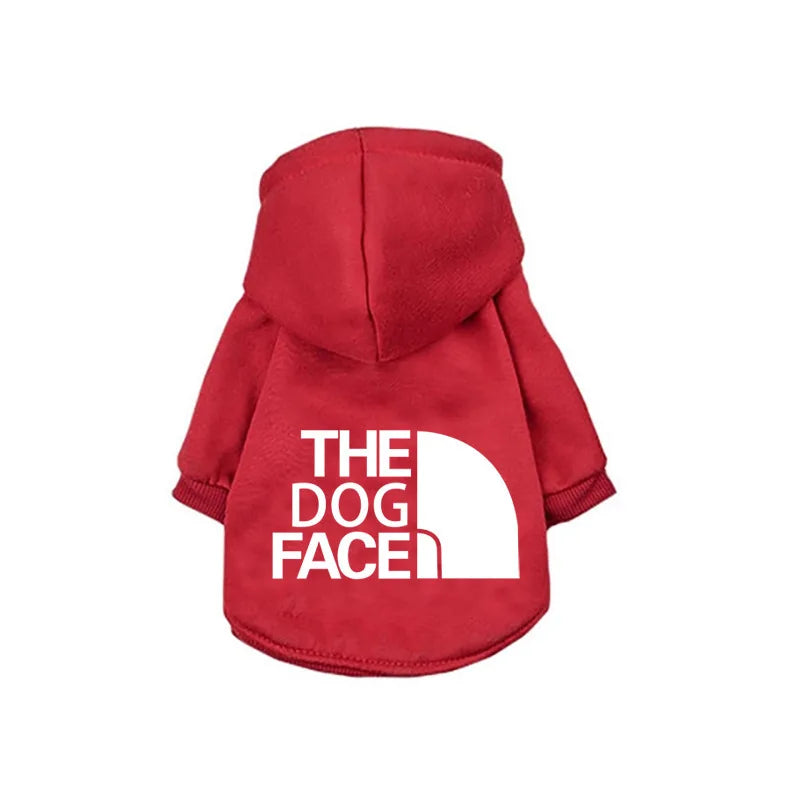 Designer Dog Clothes Hoodies The Dog Face Wind Coat Warm for Small Large Dogs Jacket Sweatshirt French Bulldog Jacket Clothing