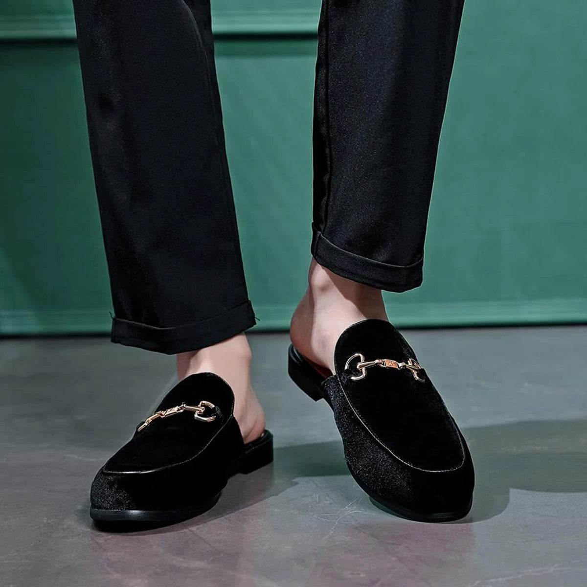 Smart Slippers With Gold Buckle For Indoor Outdoor Wear And Daily Ease