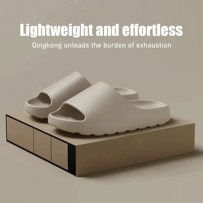 Coconut Slippers Cloud Thick-Soled Sandals Soft Bottom Beach Men Women EVA Slides COCONUT LUXURY