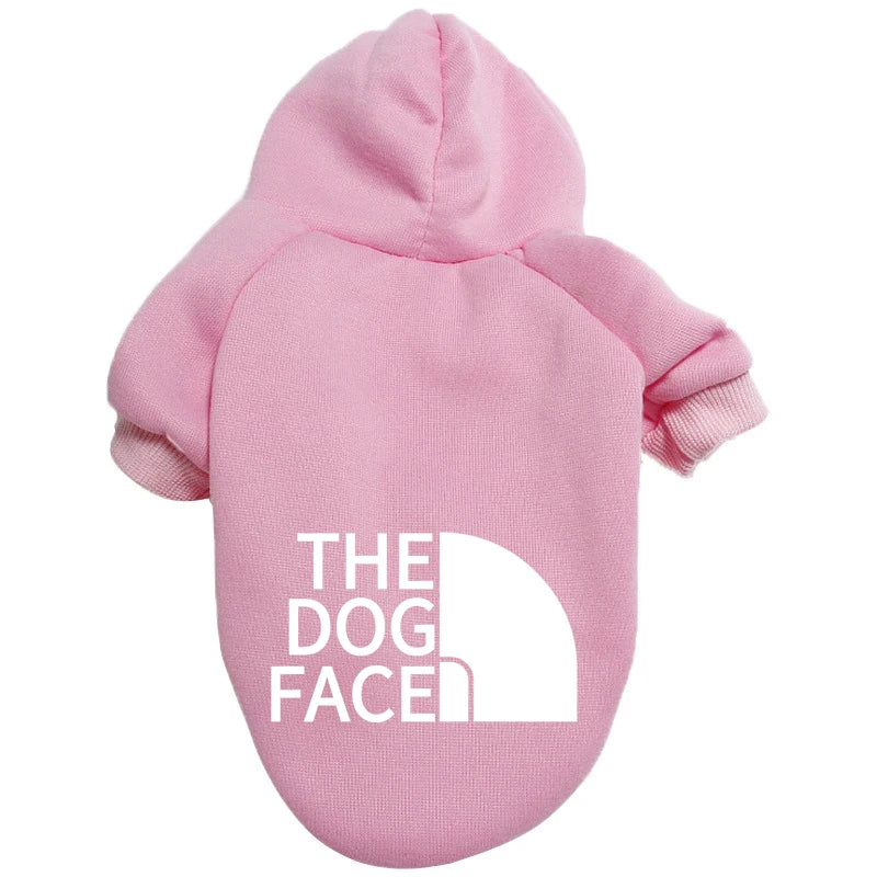 Designer Dog Clothes Hoodies The Dog Face Wind Coat Warm for Small Large Dogs Jacket Sweatshirt French Bulldog Jacket Clothing