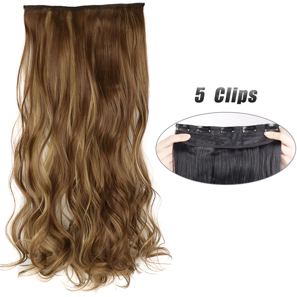 Voluminous Clip-In Hair Extensions 80cm For Fuller Long Hair Look