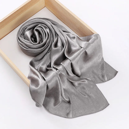Women's Chiffon Hijab Silk Scarf Loose Fit Headwrap Shawl Bandana Turban