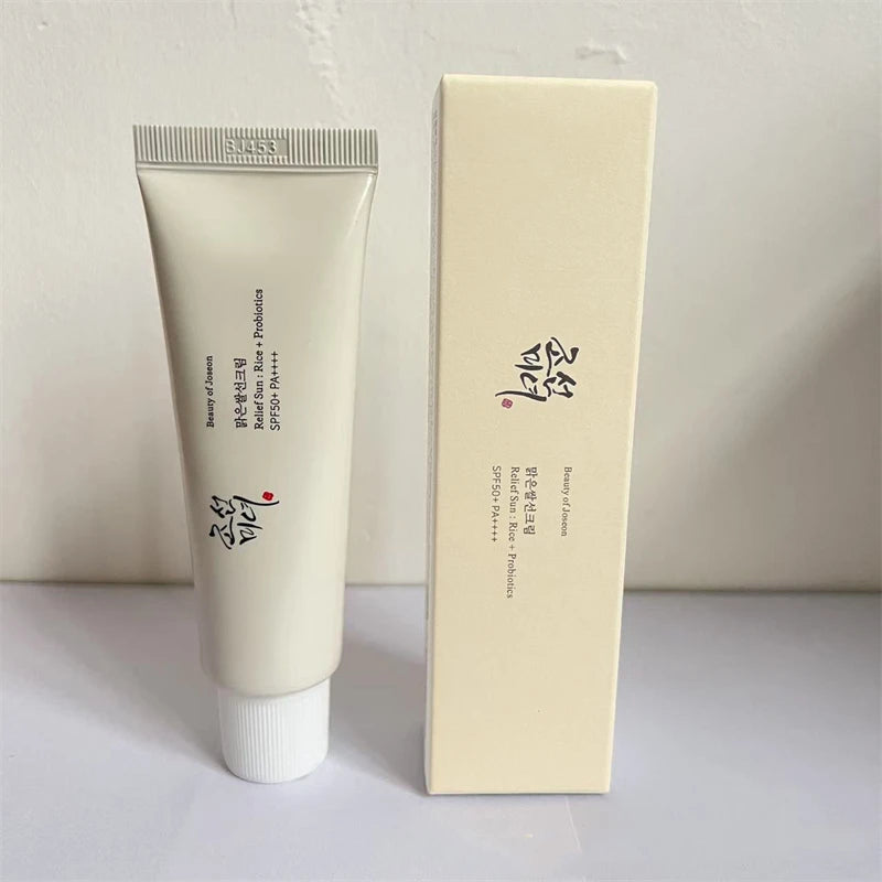 Sunscreen Cream Spf 50 Moisturizing Finish Rice Probiotic Formula Korean Skin Shield 50ml