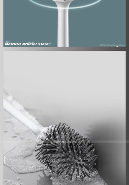 MENGNI-Silicone Toilet Brush Cleaner Brush Wall Floor Bathtubs And Accessories Cleaning Tools Cleanliness Bathroom Accessories
