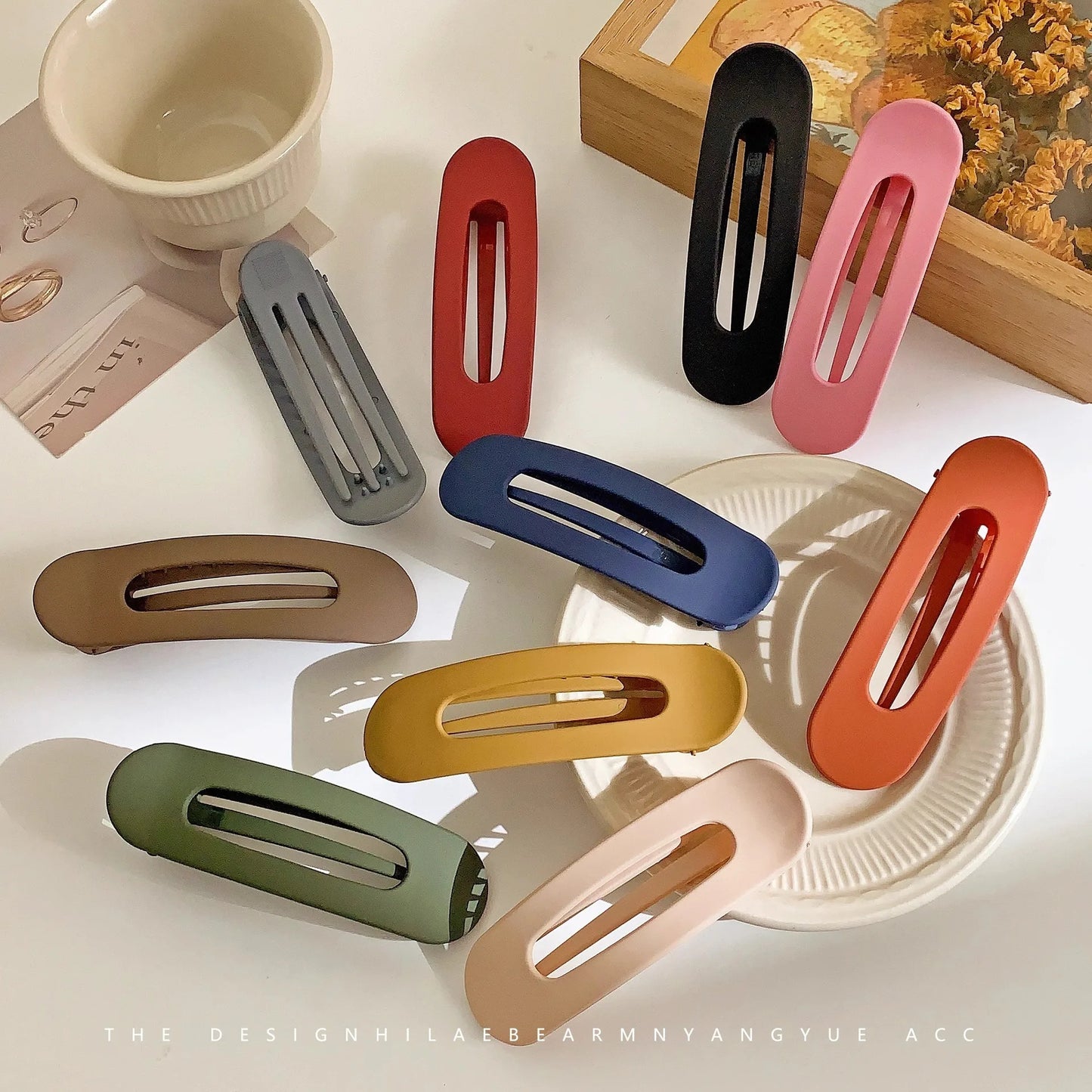 Matte Hair Clips for Bangs and Flyaway Control Gentle Grip Daily Wear