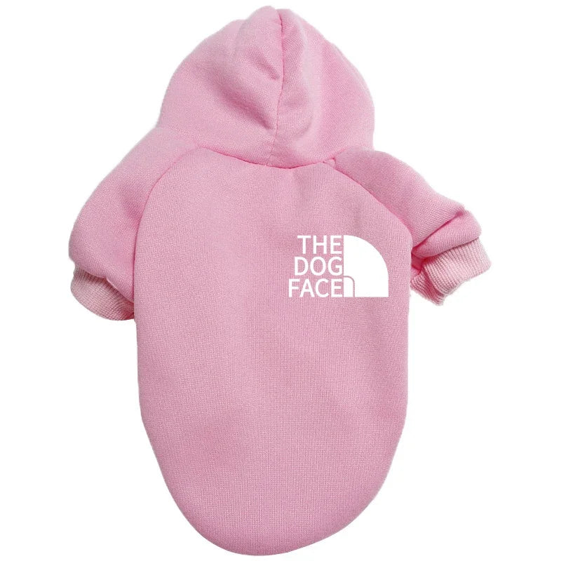 Designer Dog Clothes Hoodies The Dog Face Wind Coat Warm for Small Large Dogs Jacket Sweatshirt French Bulldog Jacket Clothing