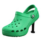 EVA Material Womens Sandals Thick Heel Hollow Out Design Fashionable Beach Shoes Garden Walking Comfortable Ladies SANDAL LUXURY