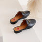 Breathable Mules Genuine Leather Upper for Summer Daily Wear Cushioned