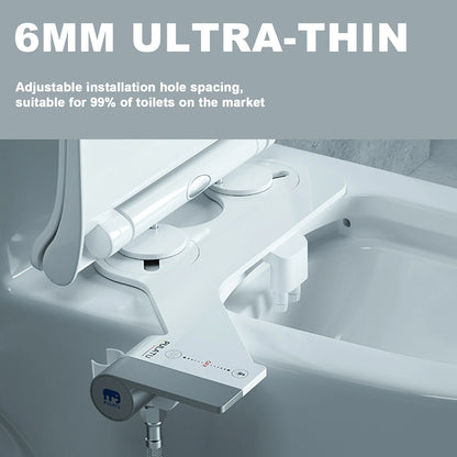 Bidet toilet attachment with sprayer