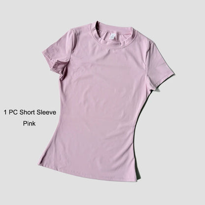 Women Yoga Set Gym Sportswear Sport Top High Waist Shorts Suit Fitness Workout Butt Lifting REVOLUTION SETS