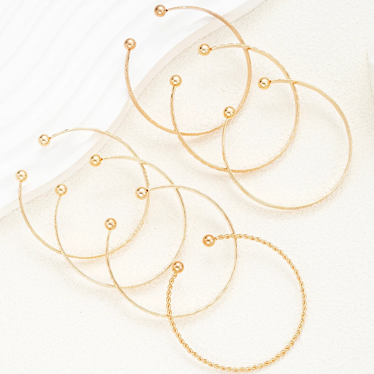 Women's bangle bracelet set for layered styling