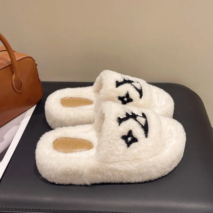 Soft Slippers Indoor with Plush Lining for Ultra Warmth and Durable Rubber Traction