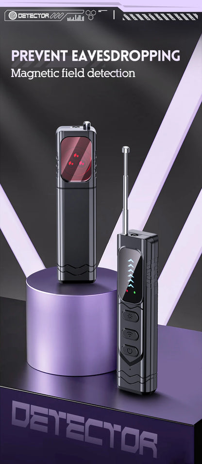 Two black smart camera detectors with red viewfinders, control buttons, and extending antennas.