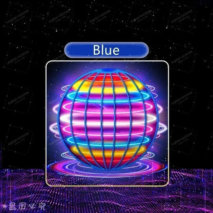 LED Flying Ball Boomerang Toy Hovering Light Up Orb for Nighttime Play
