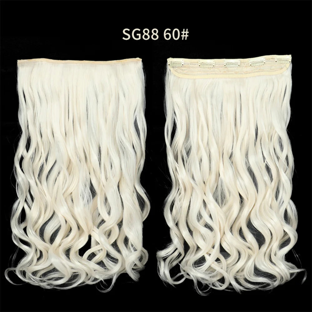 Long Clip In Hair Extensions for Length and Volume 22 Inch