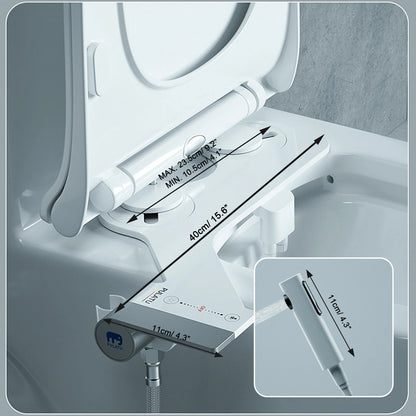 Bidet toilet attachment with sprayer