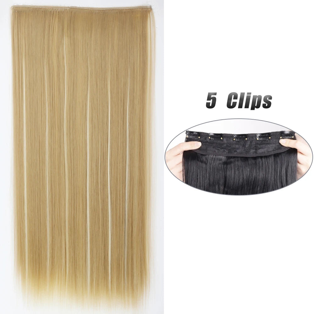 Voluminous Clip-In Hair Extensions 80cm For Fuller Long Hair Look