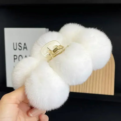 Hair Claw Accessories for Women Furry Pins Clips Cheveux Bandeau Korean Fashion Pinza Pelo Barrettes Cheveux Femme Haarschmuck