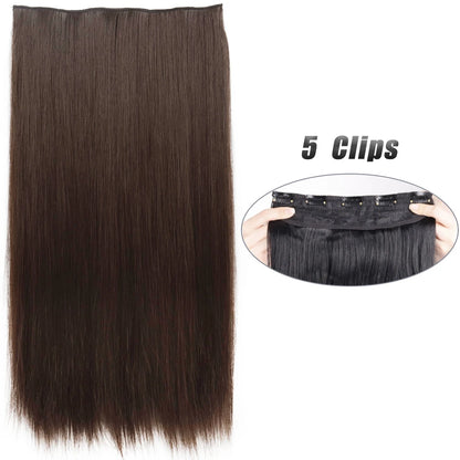 Wavy Clip In Hair Extensions Five Clip Set for Fuller Waves