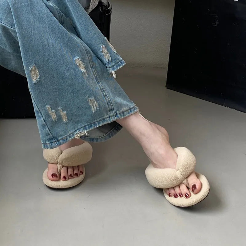 Bailamos 2025 Summer Women Slipper Fashion Narrow Band Ladies Slip On Flip Flop Low Wedge Heel Outdoor Dress Slides Mujer