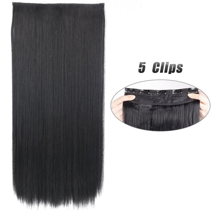 Voluminous Clip-In Hair Extensions 80cm For Fuller Long Hair Look