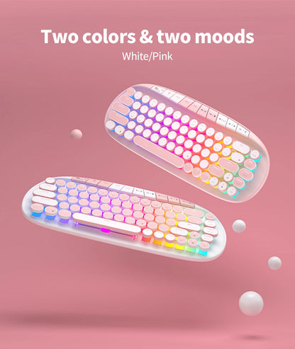 Wireless mechanical keyboard with RGB backlighting