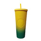 2026 Luxury Diamond Cold Cup Tumbler with Straw | Double Wall Iced Coffee Cup | Starbucks-Style Reusable Cup