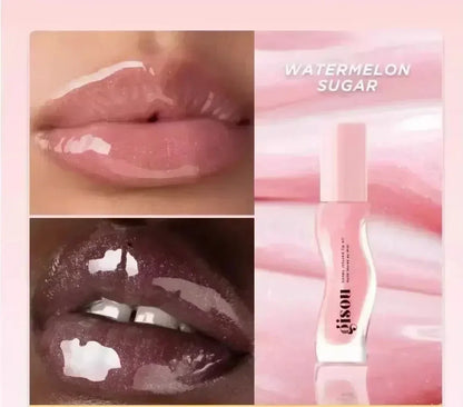 Hydrating Lip Oil with Cherry Honey Strawberry Gloss Delivers Moisture