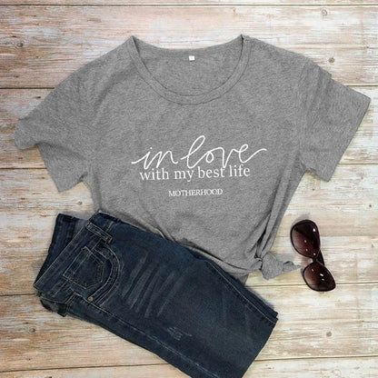 In Love With My Best Life Shirts - Inspirational Shirts | Merch Gone Viral