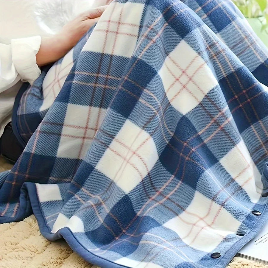 Soft Wearable Blanket Shawl for Office and Home Use Breathable Warmth
