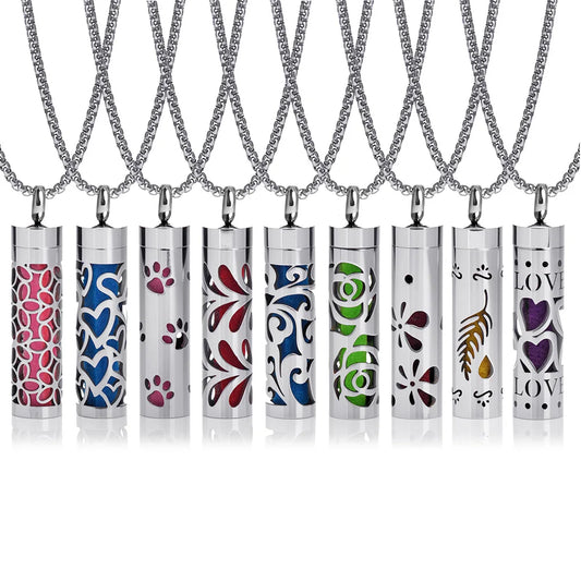 Women’s Aromatherapy Diffuser Necklace 316L Stainless Steel Locket