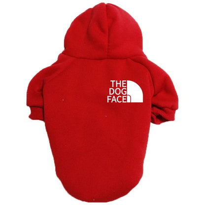 Designer Dog Clothes Hoodies The Dog Face Wind Coat Warm for Small Large Dogs Jacket Sweatshirt French Bulldog Jacket Clothing
