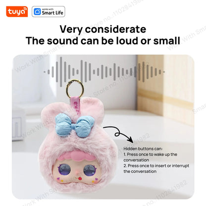 2026 Smart AI Plush Robot with LED Eyes & Voice Control – Interactive USB Rechargeable Companion for All Ages