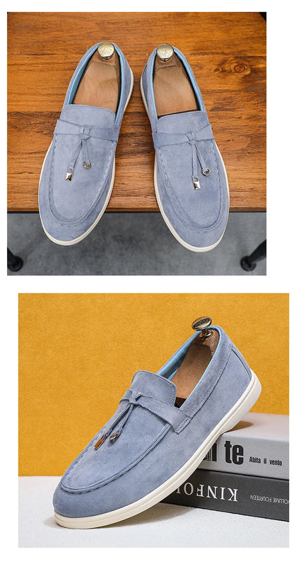 2025 Classics Men's Slip on Loafers Lightweight Breathable Flats Non Slip Comfort Daily Casual Soft Sole Outdoor Walking Shoes