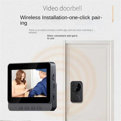 Wireless video doorbell camera with two-way audio