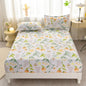 Soft Bedsheet Simple Style Bed Cover Single/Queen/King Size Bed Linen Home Fitted Sheets 침대시트 (Pillowcase Need Order)