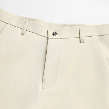 29-42 Men's Summer Pants Thin Straight Stretch Casual Pants with No Trace No Ironing Fabric Silky and Cool Feeling