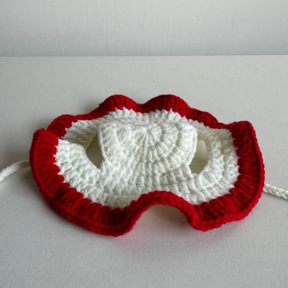 Soft Hat Hand-Crocheted with Elastic Fit for Cats Photo Prop
