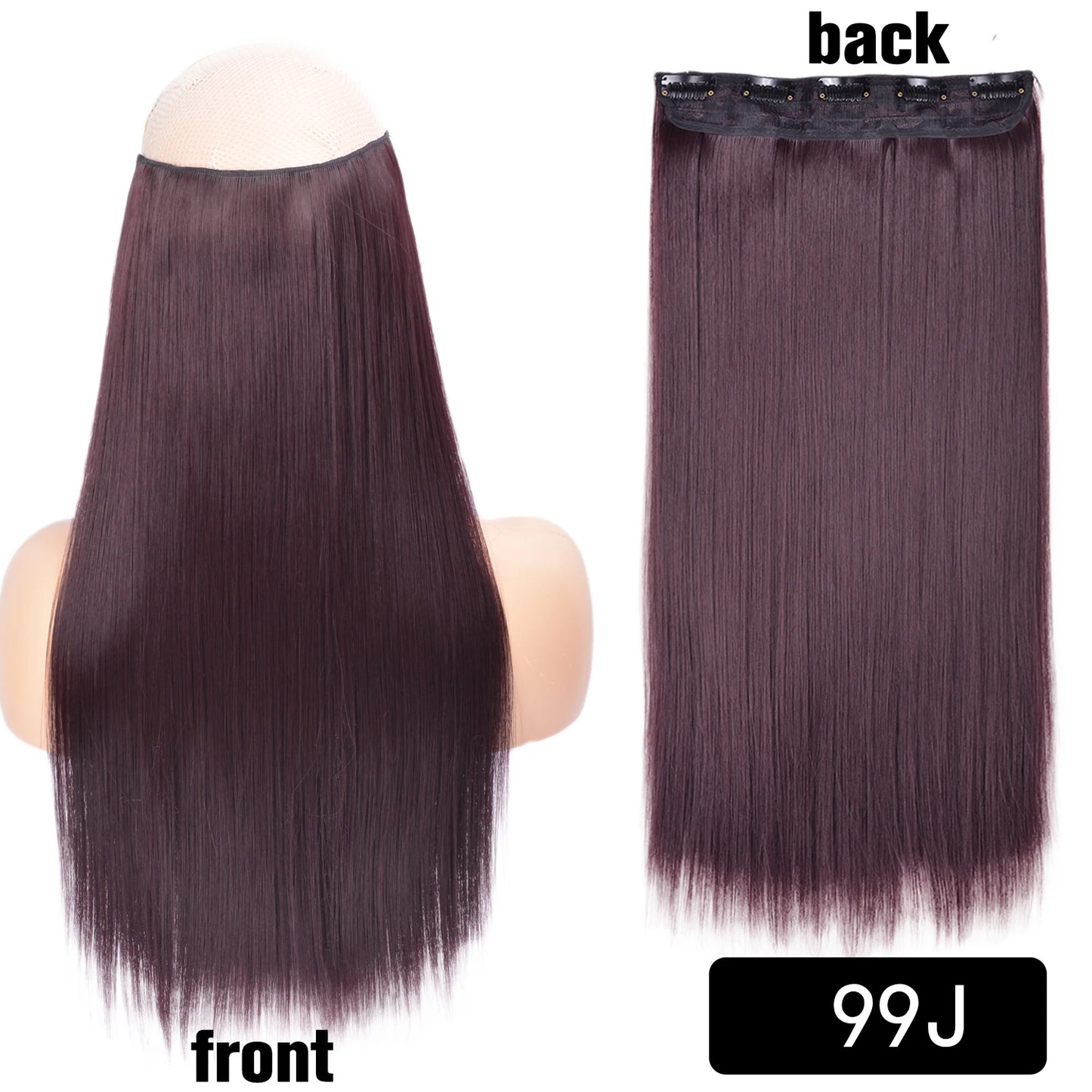 Long Clip In Hair Extensions for Length and Volume 22 Inch