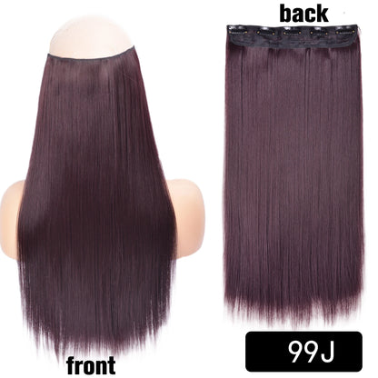 Long Clip In Hair Extensions for Length and Volume 22 Inch