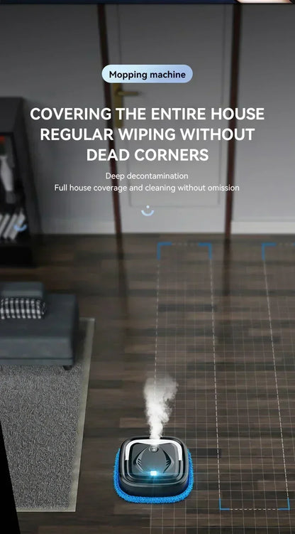 Smart Robot Vacuum with Auto Mopping - Wireless Strong Suction Humidification Spray