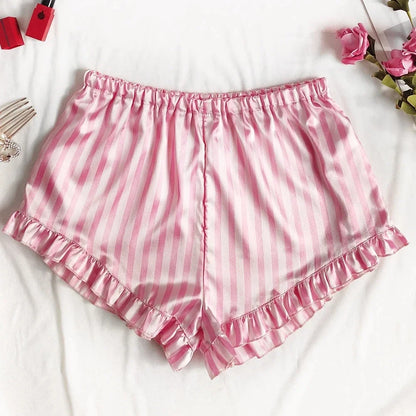 Breathable Pajama Set for Women with Warm Nights Satin Sleepwear