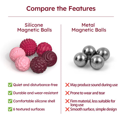 Silicone Magnetic Fidget Balls For Anxiety Relief And Calming