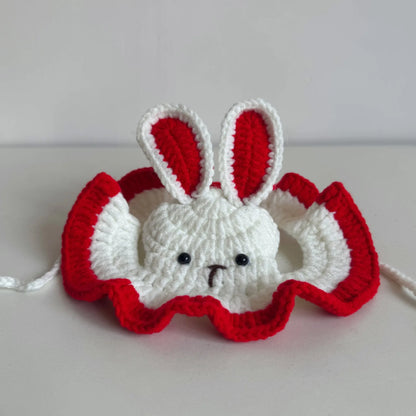 Soft Hat Hand-Crocheted with Elastic Fit for Cats Photo Prop
