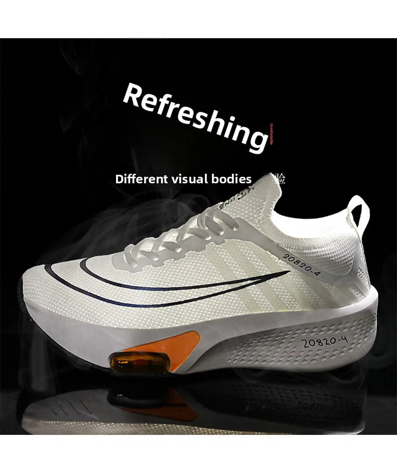 Breathable Sneakers for Marathon Training Cushioned Insole Nonslip Grip