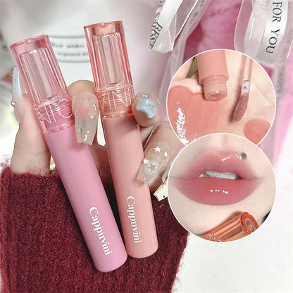 Hydrating Lip Gloss with Glassy Shine for Everyday Wear Rich Color