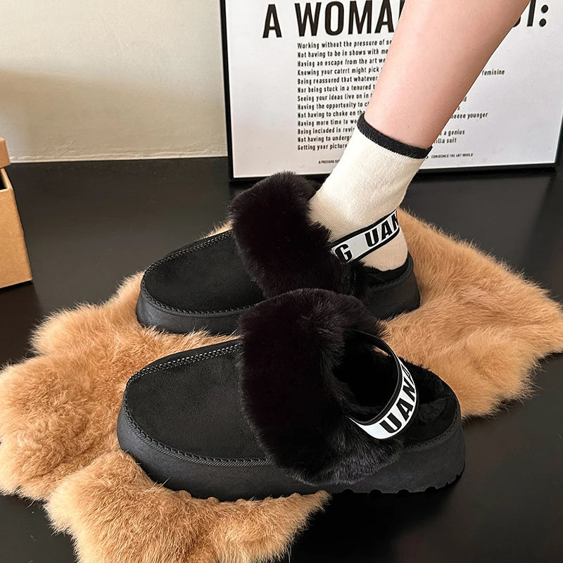 Non-Slip Suede Slippers for Women with Insulated Lining and Durable Outsole for Indoor and Outdoor Use