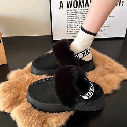 Non-Slip Suede Slippers for Women with Insulated Lining and Durable Outsole for Indoor and Outdoor Use