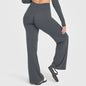 Yoga Pants Mid Rise Straight Leg Fit Second Skin Feel