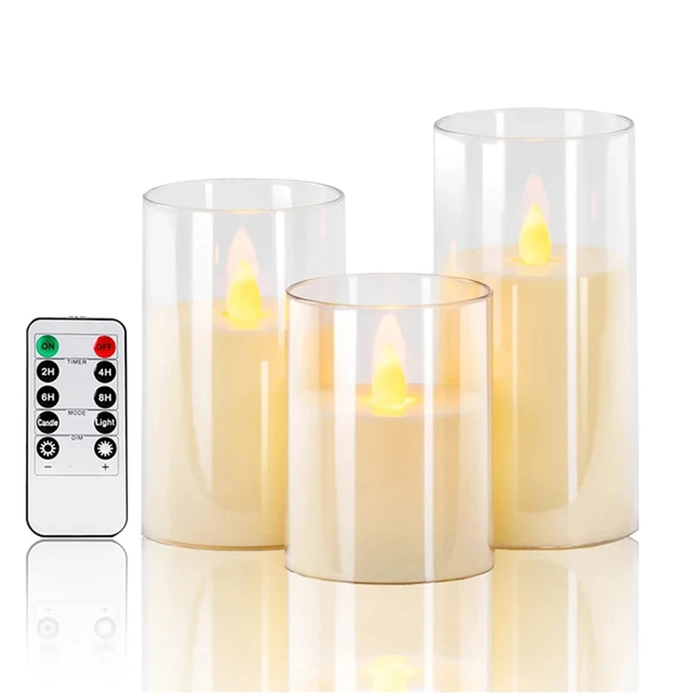 Flameless LED Candle Lights With Remote Control - Realistic Flicker, Safe Home Ambience